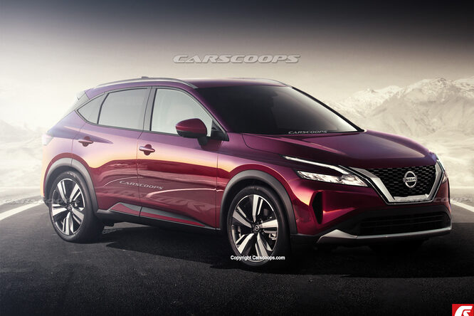 Nissan Rogue Sport, un rendering immagina la nuova Qashqai