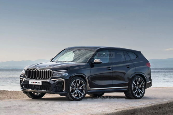 BMW X8, il nuovo mega-SUV in un rendering