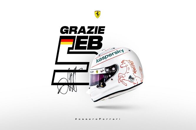 “Grazie Seb”: Ferrari saluta Vettel