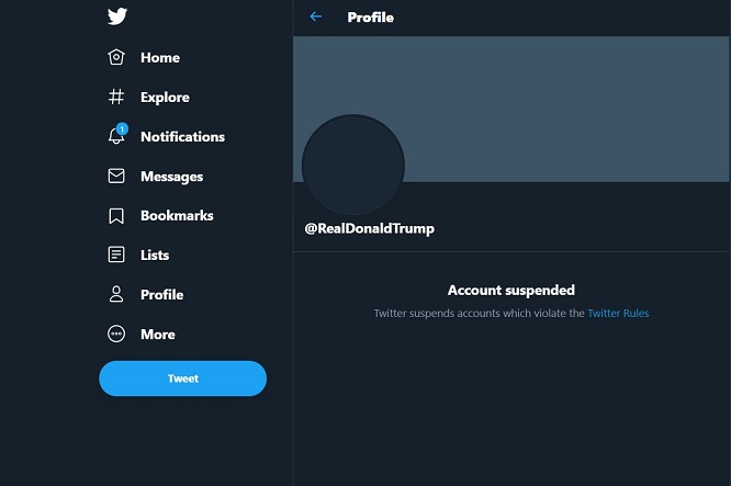 Twitter sospende account di Trump