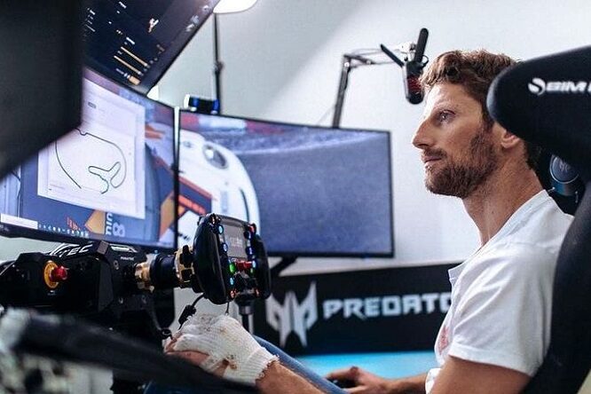 Grosjean, rientro virtuale