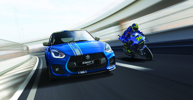 Swift Sport Hybrid celebra il successo di Suzuki in Moto GP