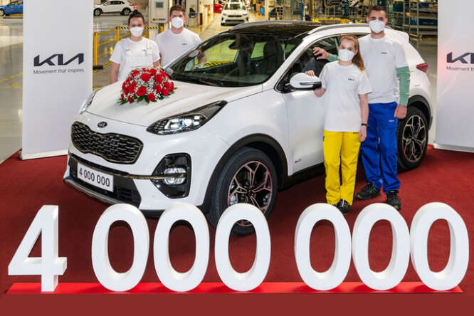 Kia, quattro milioni di auto prodotte in Slovacchia
