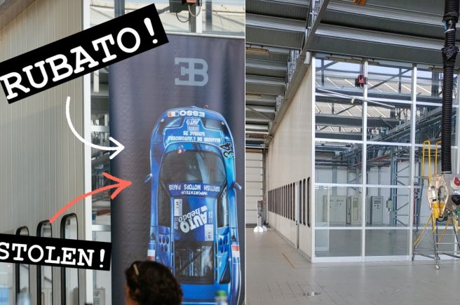 Bugatti, furto alla Fabbrica Blu di Campogalliano