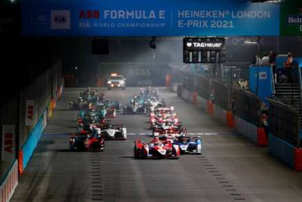 Formula E ePrix Londra 2021 partenza lynn dennis