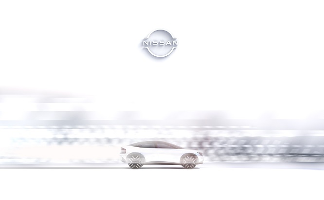 Nissan, teaser di un nuovo SUV elettrico