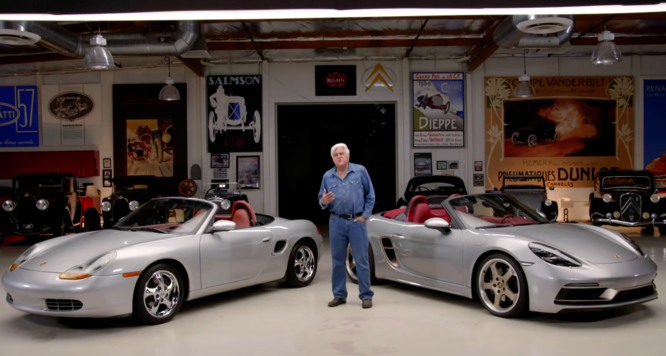 Porsche Boxster, la prima volta di Jay Leno