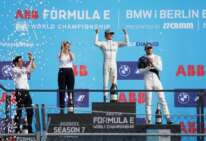 E-Prix Berlino-2 Formula E podio Mondiale De Vries Mortara Wolff Dennis