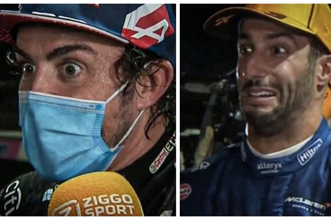 Max a muro, la reazione di Alonso e Ricciardo – VIDEO