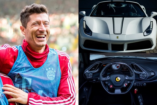 In vendita la Ferrari 488 Spider di Robert Lewandowski