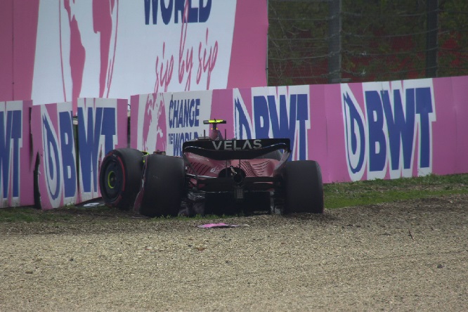 Qualifiche Imola, Sainz a muro