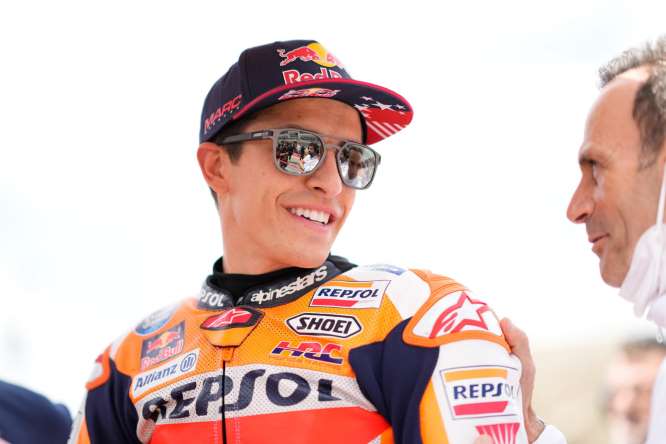 MotoGP / Marquez al box Honda in Austria