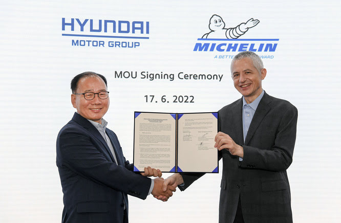 Hyundai, pneumatici innovativi con Michelin