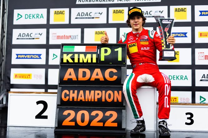 F4 Tedesca / Andrea Kimi Antonelli si laurea campione