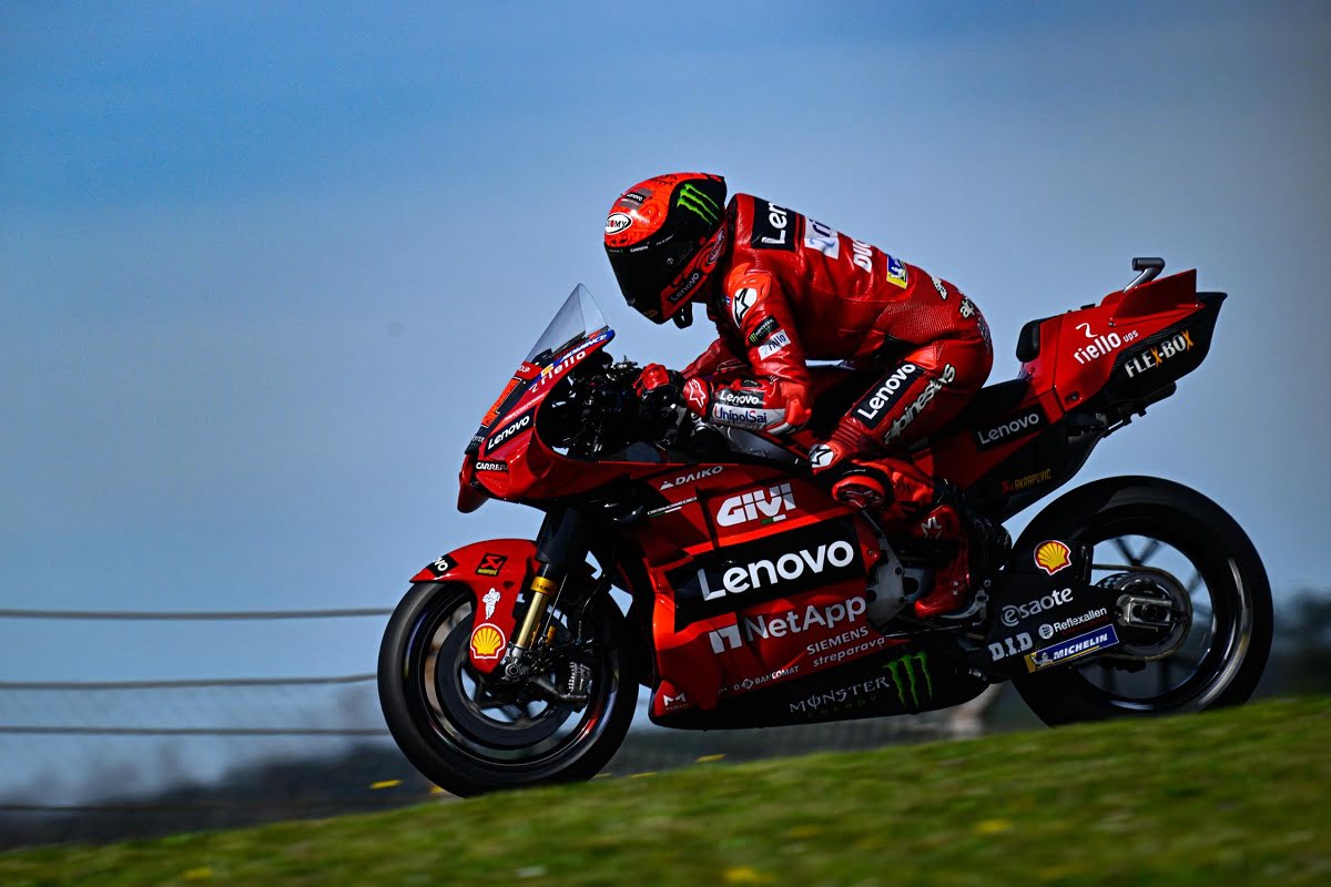 Francesco Bagnaia su Ducati a Portimao