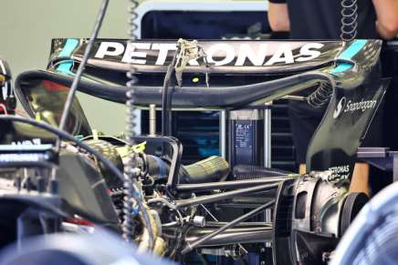 F1 Mercedes 2023 sospensione