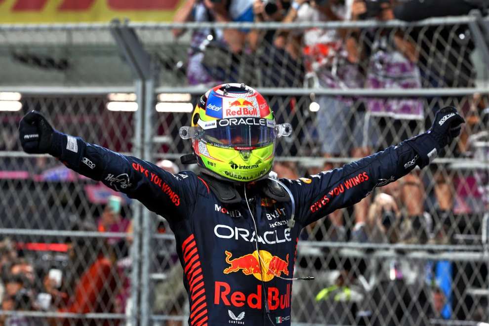 Perez-Aston Martin: joy and hugs in Jeddah