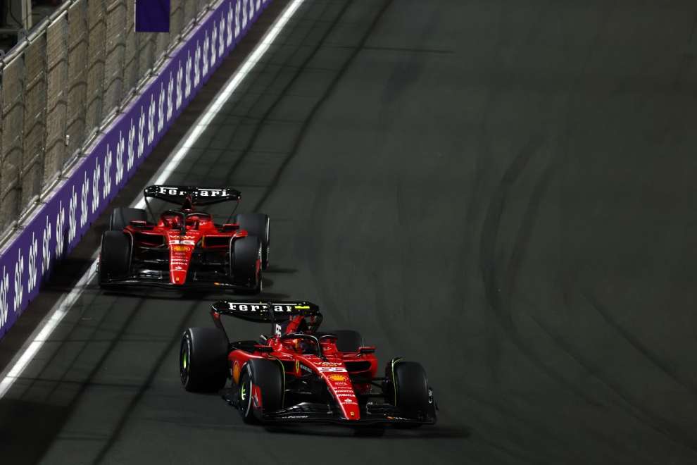 Ferrari F1 Leclerc and Sainz