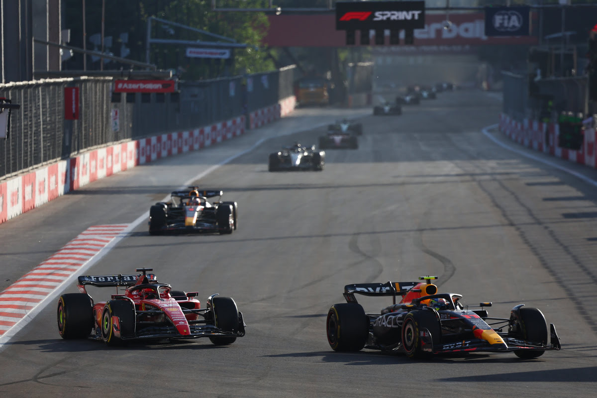 Perez Leclerc Baku F1