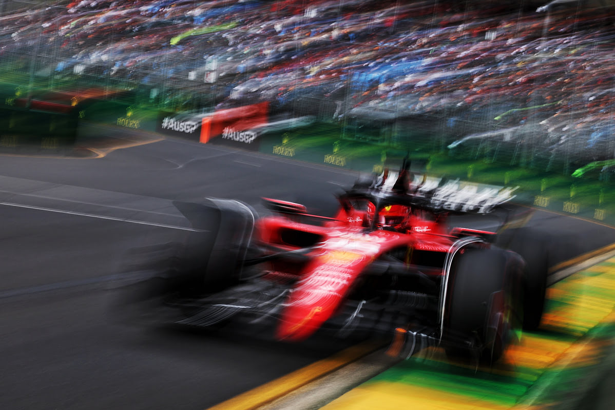 Leclerc spreme al massimo la Ferrari in Australia