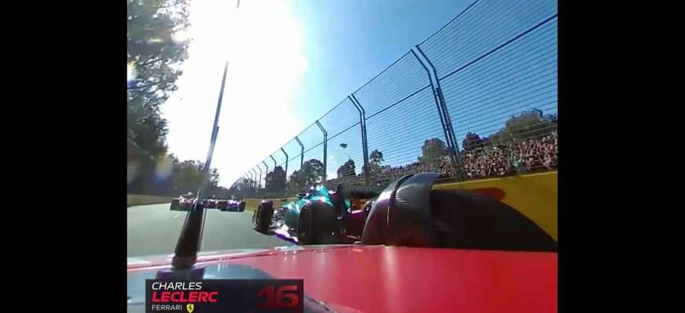 L’incidente di Leclerc a Melbourne visto a 360°: il video