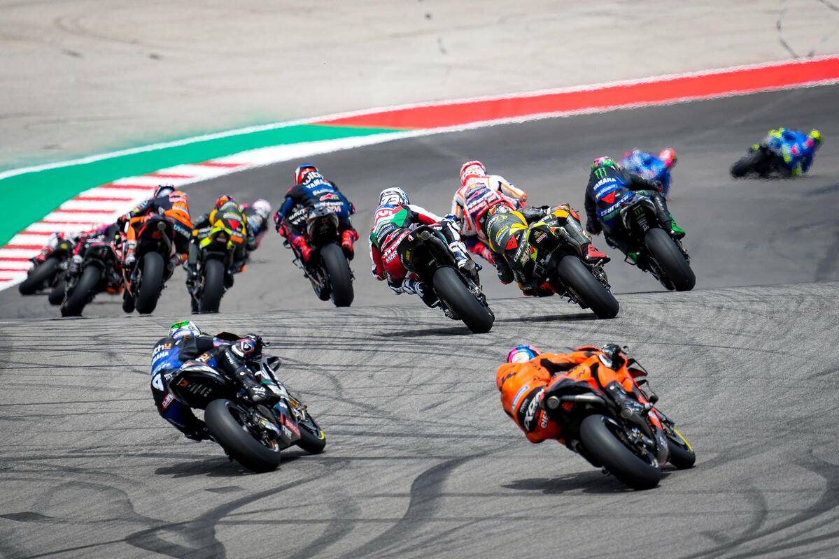 La partenza della MotoGP ad Austin in Texas