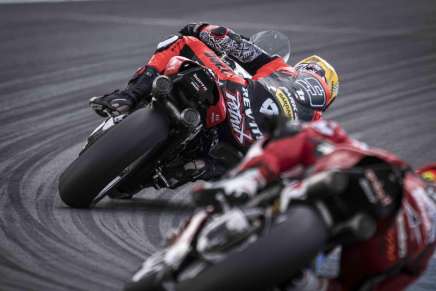 Petrucci ad Assen con la Ducati Superbike