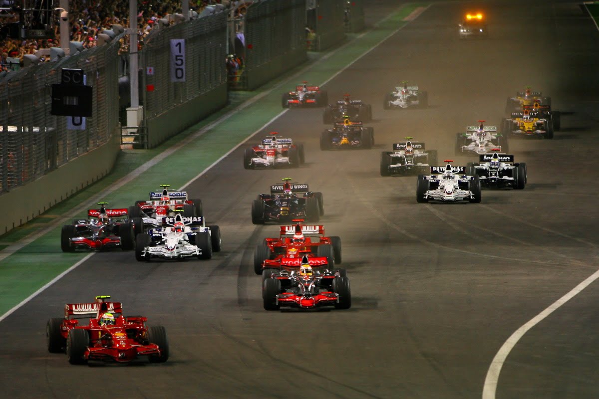 Massa Hamilton Singapore 2008