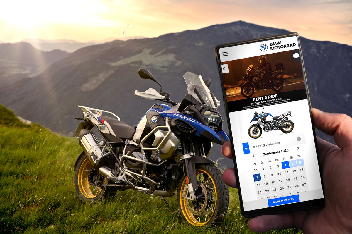 BMW "Rent a Ride", motorcycle rental | FormulaPassion - Pledge Times