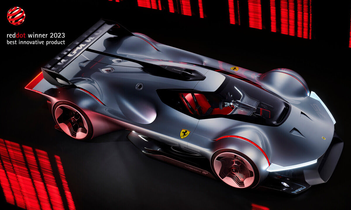 Ferrari Vision GT premiata ai Red Dot Award 2023