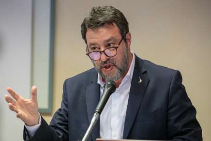 Il ministro dei Trasporti e delle Infrastrutture Matteo Salvini