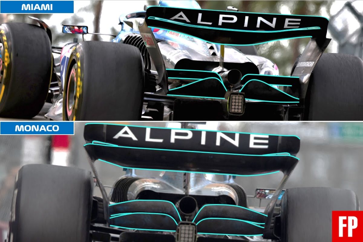 F1 Alpine beam wing