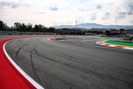 L'ultima curva del circuito del Montmeló, a Barcellona