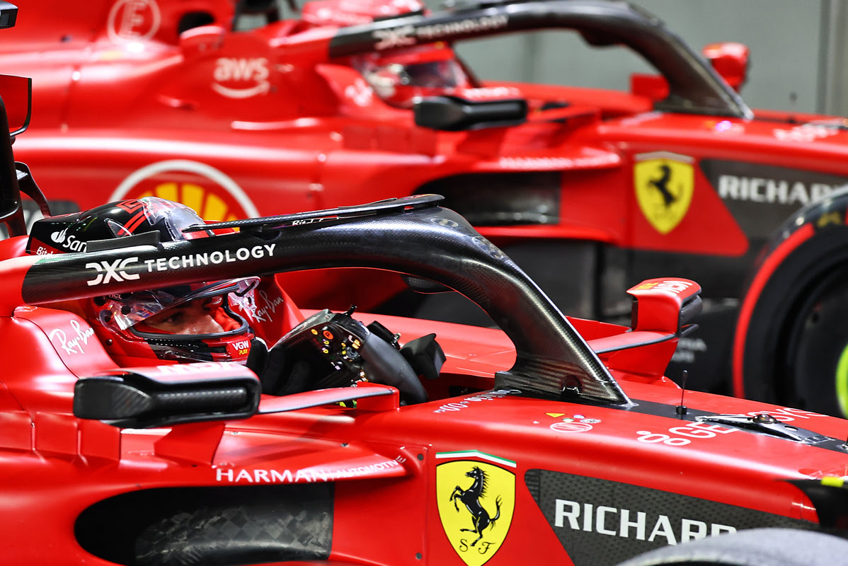 ferrari sainz leclerc singapore