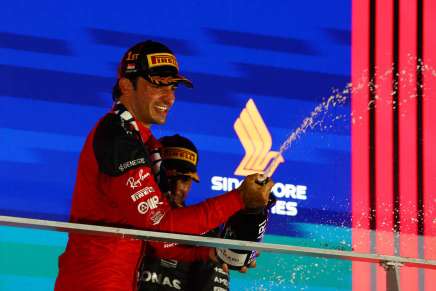 F1 Singapore Sainz Podio