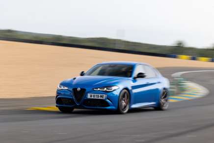 Alfa Romeo Giulia Quadrifoglio in pista