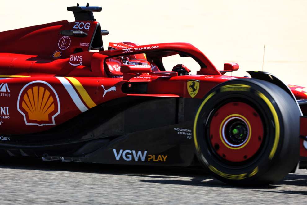 Leclerc Ferrari Test