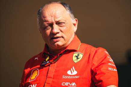 Il team principal Ferrari Frederic Vasseur nel paddock del GP del Bahrain