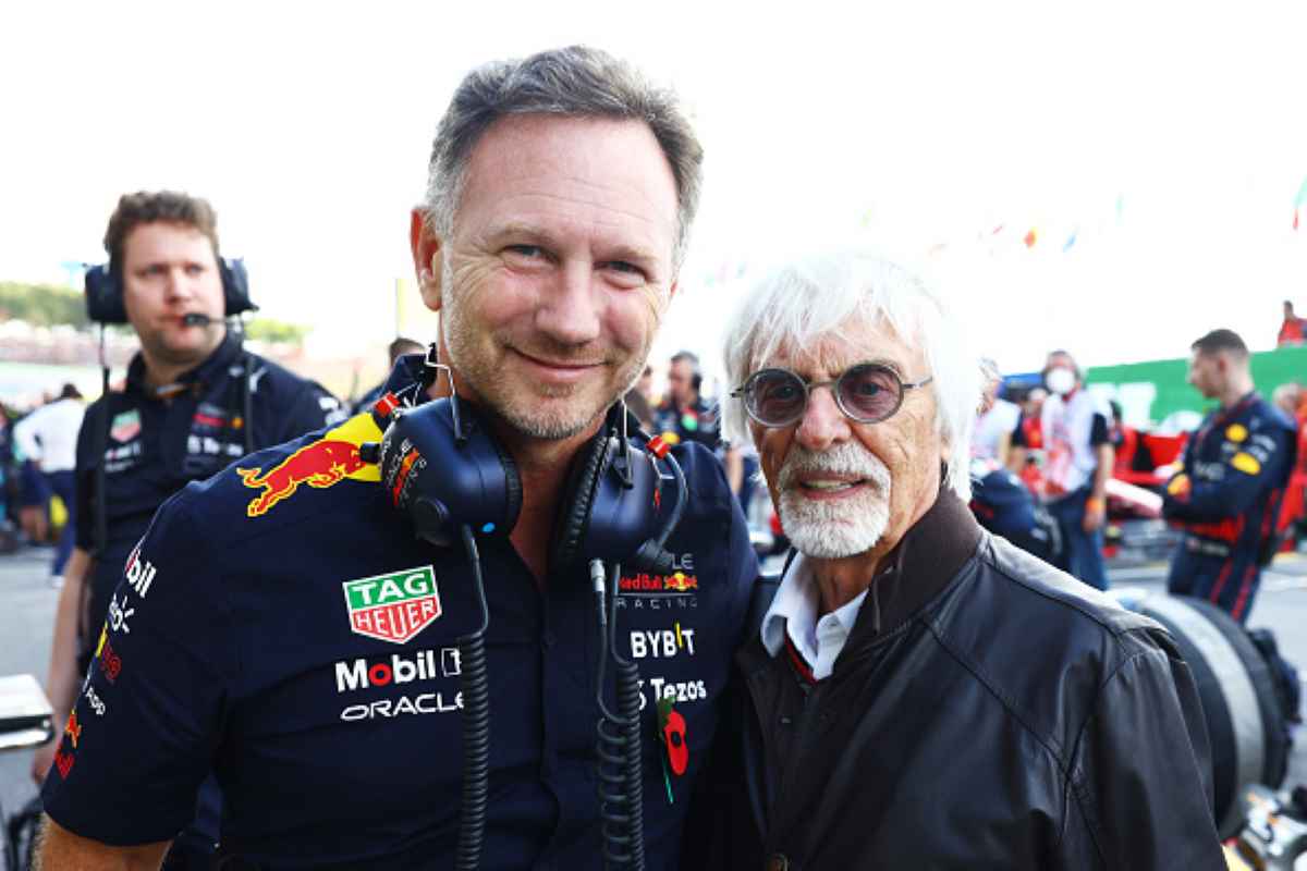 Christian Horner e Bernie Ecclestone sulla griglia di partenza