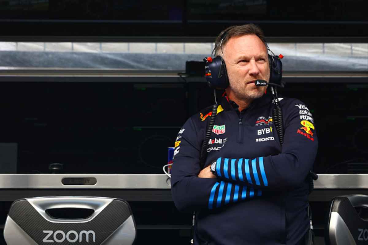 Christian Horner al muretto Red Bull