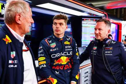 Marko, Verstappen e Horner al GP Giappone 2024