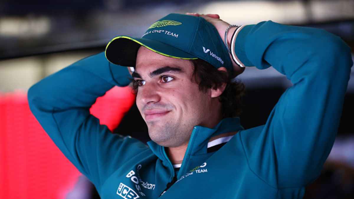 Lance Stroll nei box al Gran Premio della Cina 2024