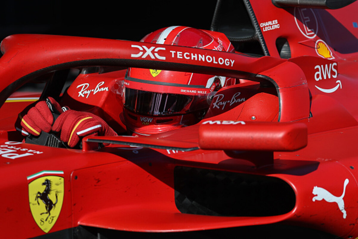 Leclerc al volante della Ferrari SF-24