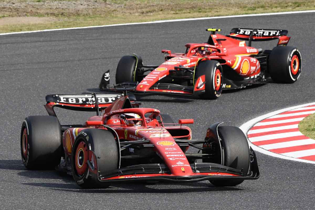 Charles Leclerc e Carlos Sainz al GP Giappone 2024