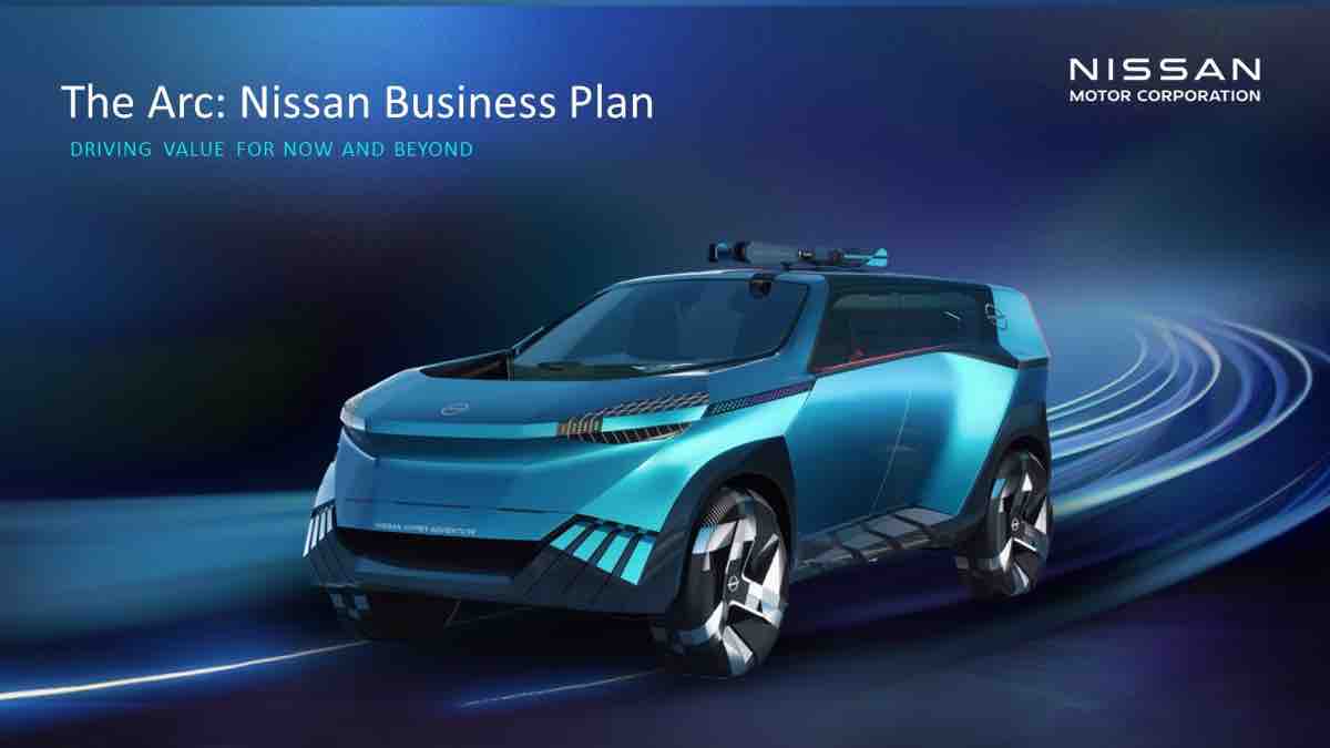 Una delle vetture Nissan che faranno parte del piano strategico The Arc