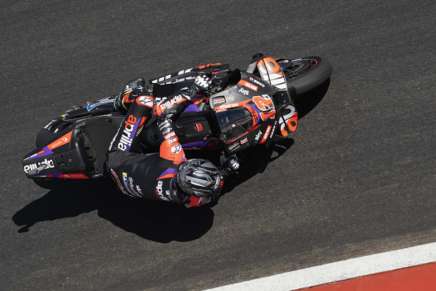 Maverick Vinales ad Austin nel corso delle FP1