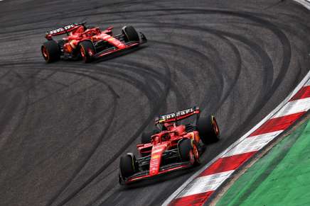 Carlos Sainz e Charles Leclerc nelle Qualifiche Sprint del GP di Cina 2024