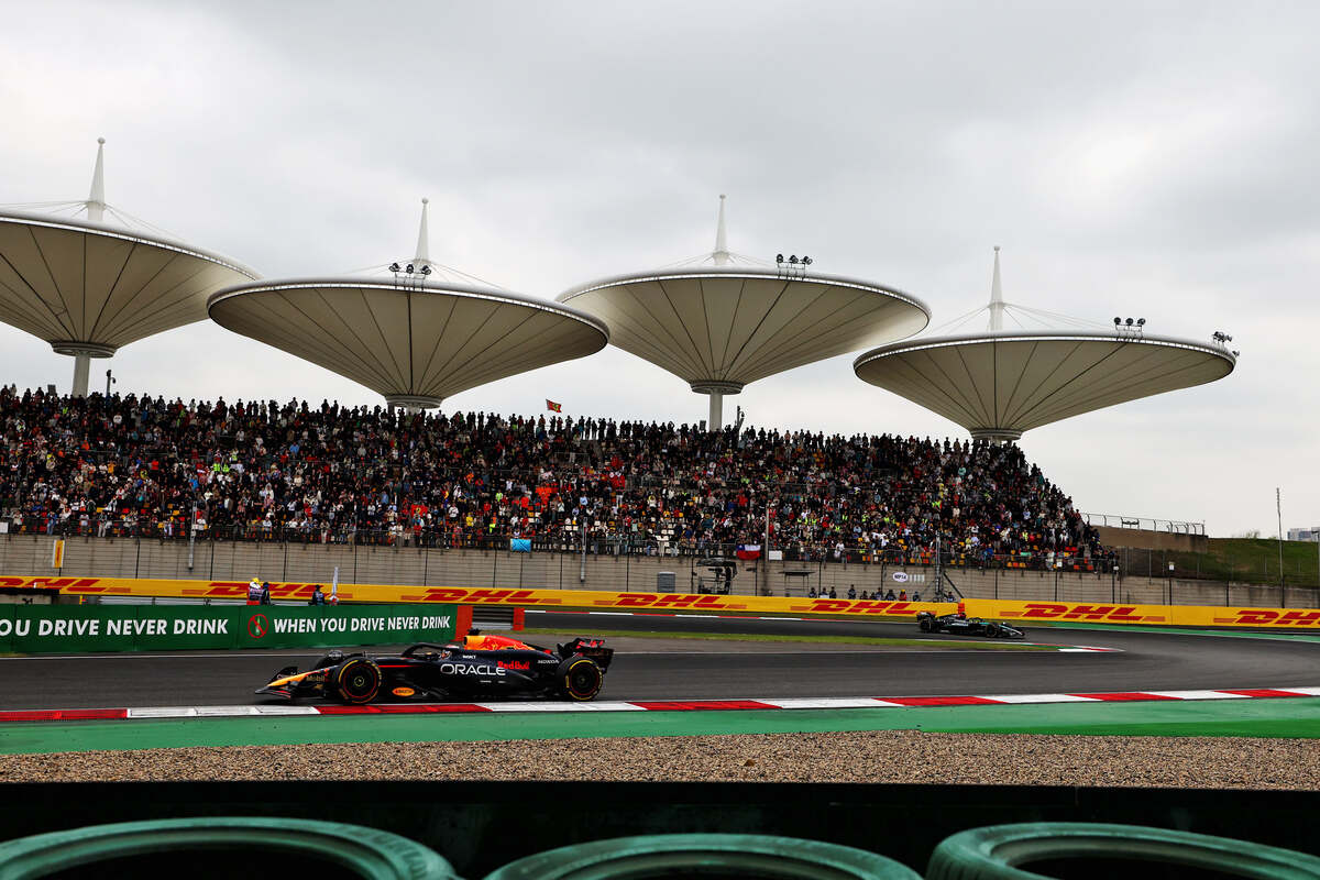 Max Verstappen nella Sprint del GP di Cina del 2024