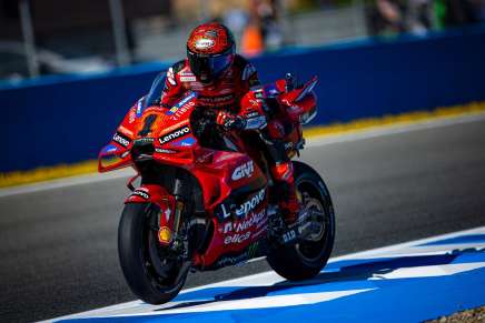 Francesco Bagnaia nelle Prove di Jerez de la Frontera