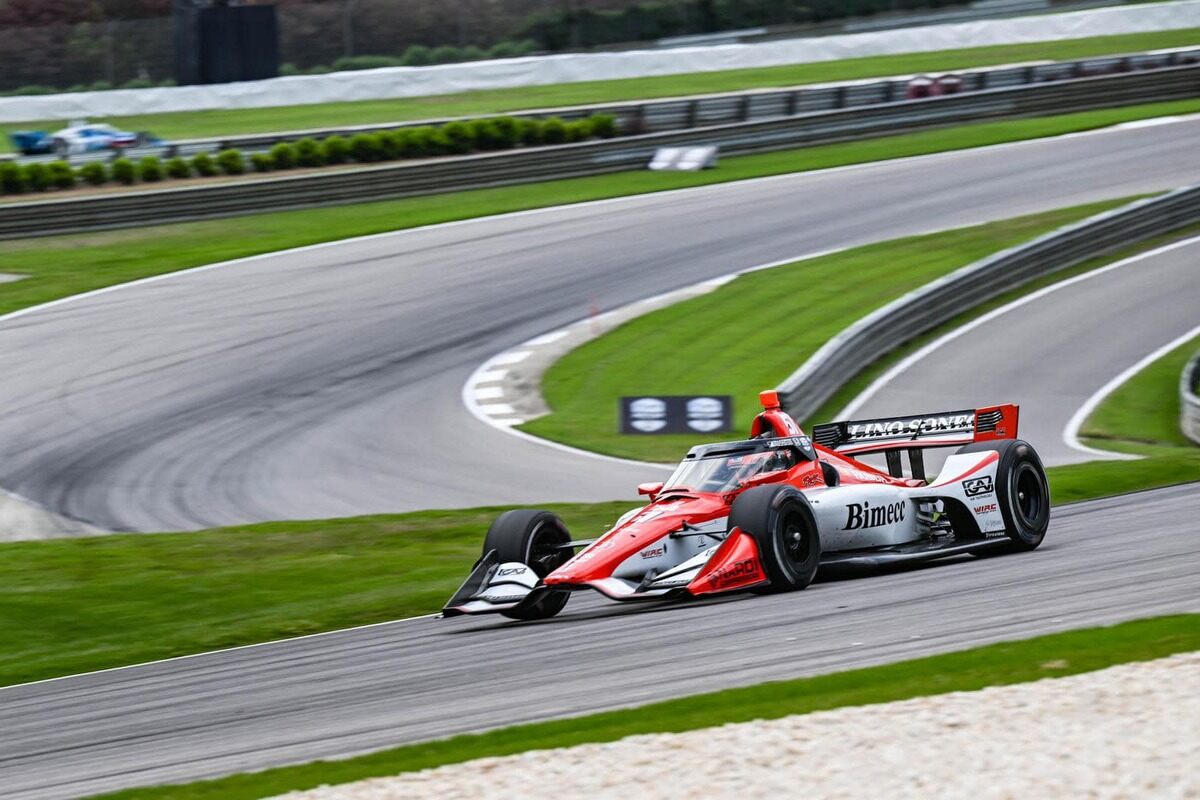 Luca Ghiotto all'esordio in IndyCar in Alabama, 2024